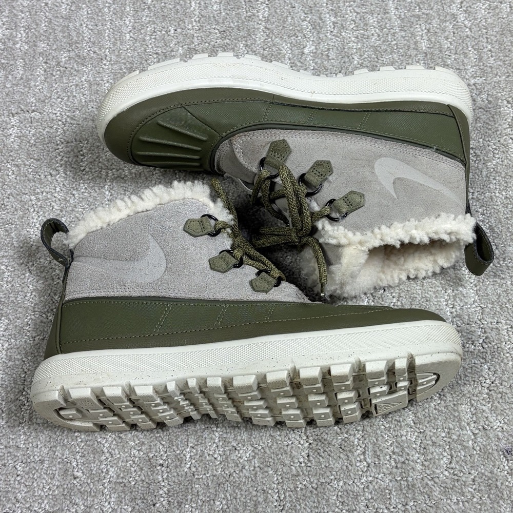 Nike ACG Woodside Chukka 2 Women Winter Boots Size 8.5 Green Taupe 537345-200